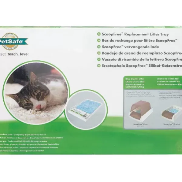 PetSafe Bac De Rechange Pour Liti Re Cristal Bleu Scoopfree (Pack De 1)< Bacs À Litière Autonettoyant