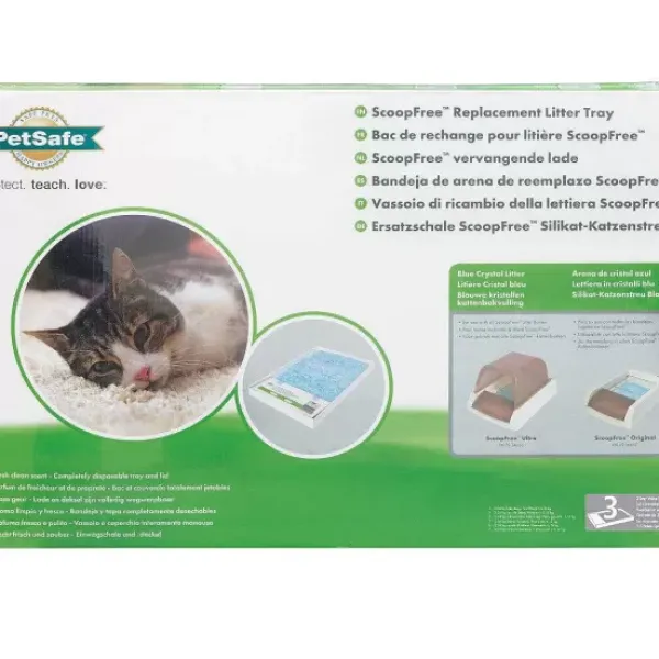 PetSafe Bac De Rechange Pour Liti Re Cristal Bleu Scoopfree (Pack De 3)< Bacs À Litière Autonettoyant