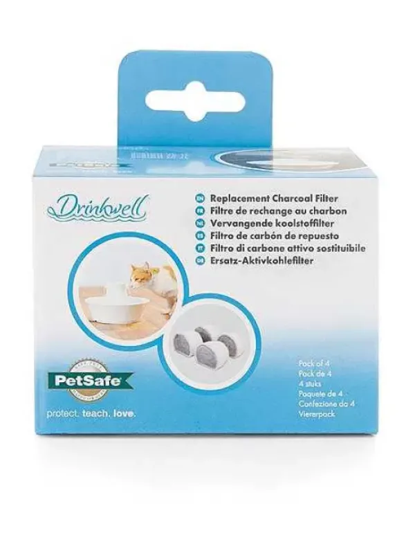 PetSafe Filtre Au Charbon De Rechange Drinkwell® Fontaines En C Ramique Pour Animaux De Compagnie (Pack De 4)< Filtres De Remplacement Pour Fontaines