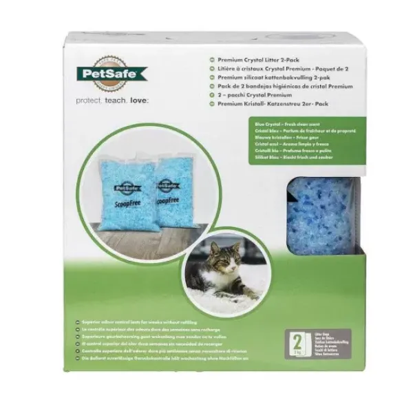 PetSafe Liti Re Cristal Haut De Gamme - Paquet De 2< Bacs À Litière Et Formation