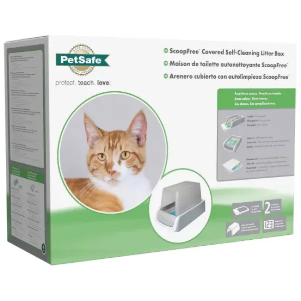 PetSafe Maison De Toilette Autonettoyante Scoopfree , Seconde G N Ration< Bacs À Litière Autonettoyant