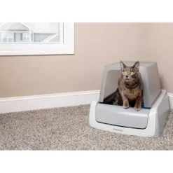 PetSafe Maison De Toilette Autonettoyante Scoopfree , Seconde G N Ration< Bacs À Litière Autonettoyant