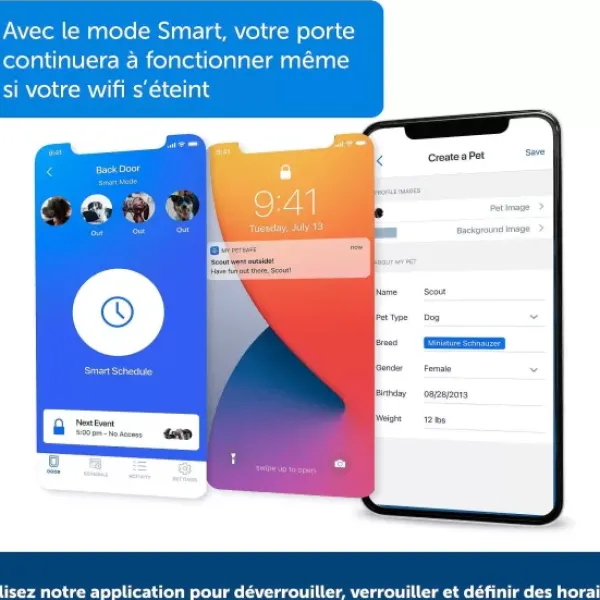PetSafe Porte Connect E Pour Animaux Smartdoor< Grands Et Très Grands Chiens
